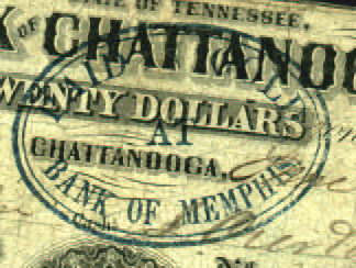 stamp PAID IN GOLD BANK OF MEMPHIS